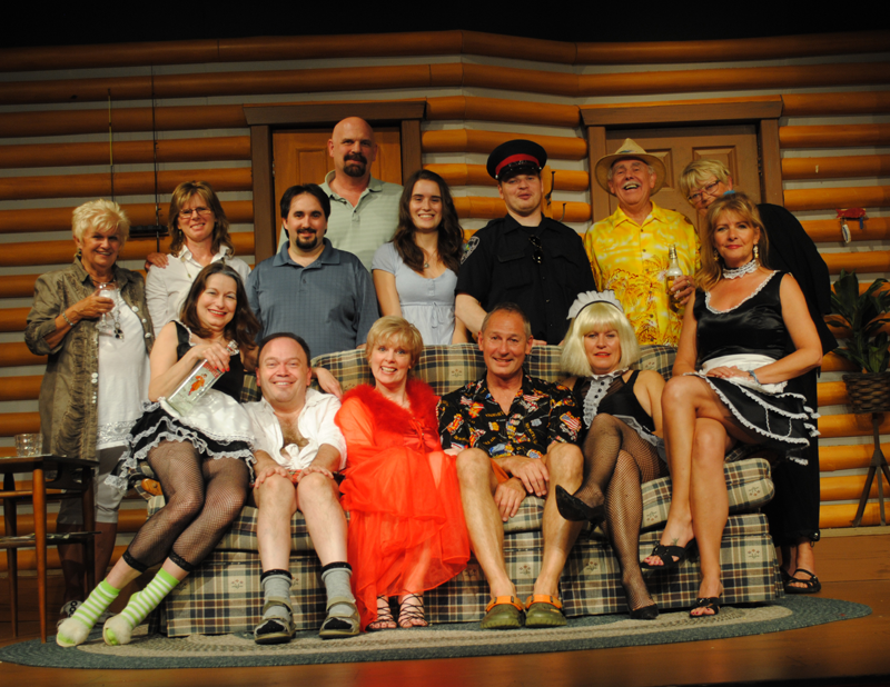 Who Maid Who? — Director Gideon Heath (credited as Bill Baker), back row, with the cast and crew, 2010–11
