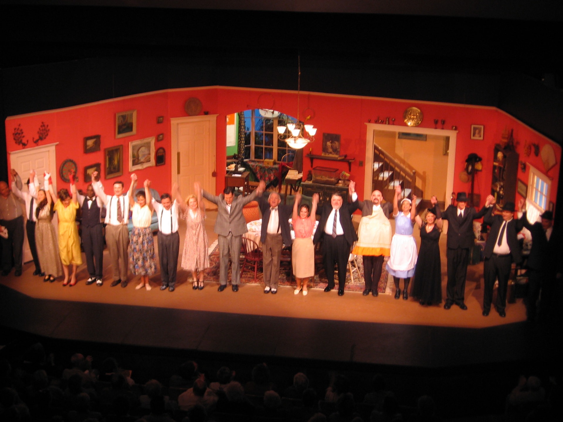 You Can’t Take It With You — cast curtain call, Oshawa Little Theatre, Spring 2006