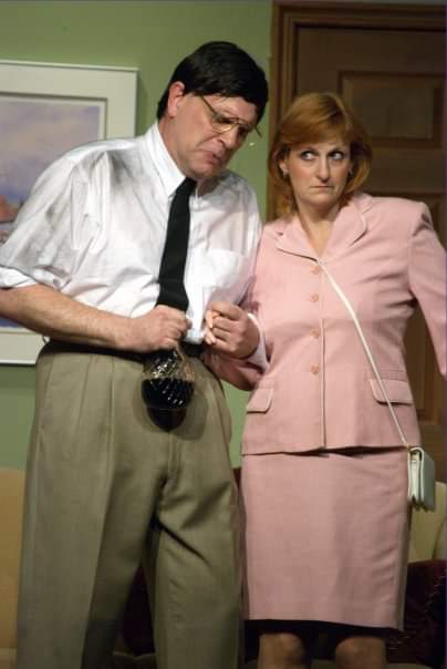 Cash On Delivery — Gideon Heath (credited as Bill Baker) as Mr. Jenkins with Karen Whiley as Miss Dixon, 2009–10