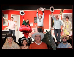Ned Durango Comes to Big Oak — curtain call, Class Act Dinner Theatre, Fall 2011