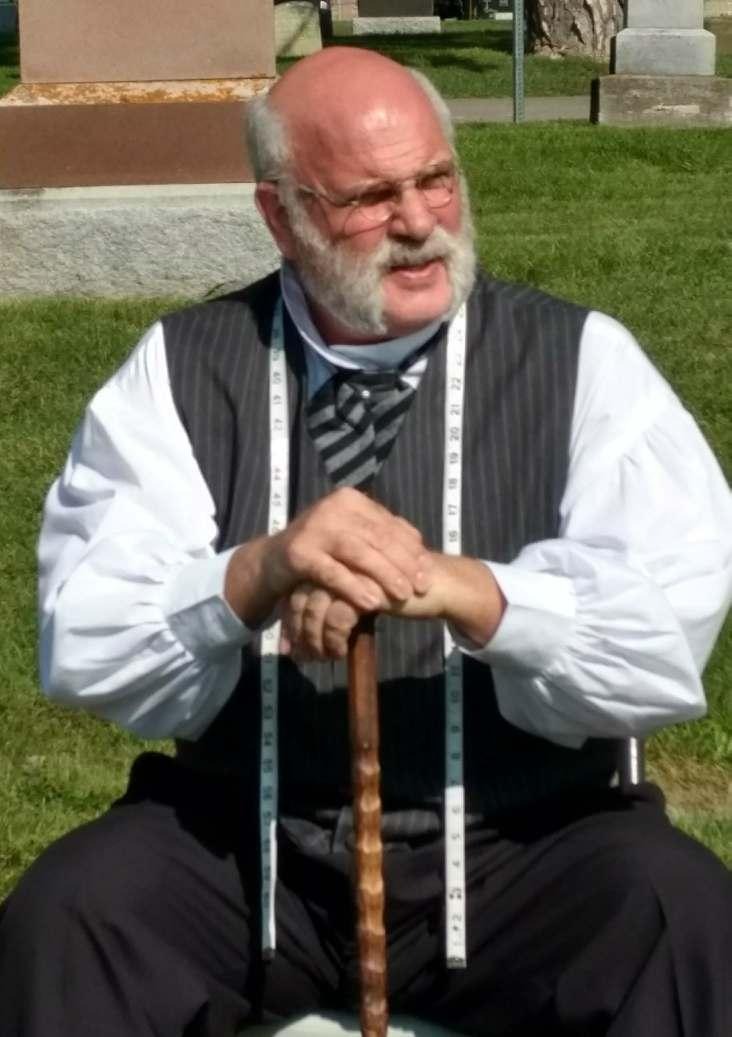 Scenes From a Cemetery — Gideon Heath (credited as Bill Baker) as George Gurley (1822–1900), veteran of the Fenian Invasion of 1866 and first Police Chief of Oshawa, Summer 2018